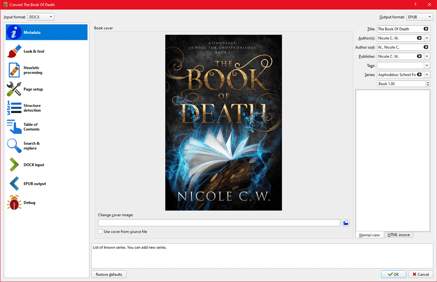 Calibre - Convert Book To EPUB