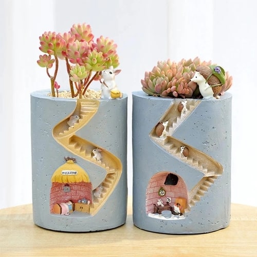 Etsy - Ceramic Animal Plant Succulent Pot