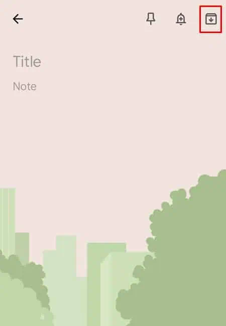 Google Keep - Archive