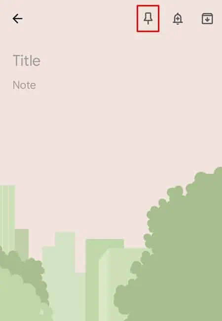 Google Keep - Pin